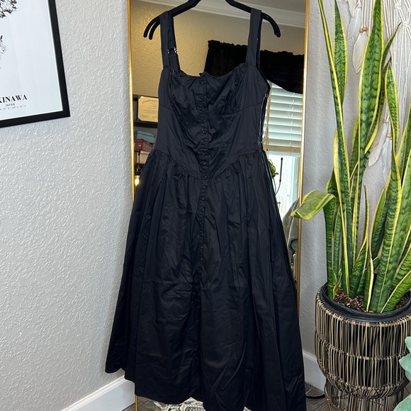 HOUSE OF CB 'Tatiana' Black Midi Sundress NWOT - Picture 8 of 11